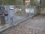žárově zinkovaná brána se zemními zavírači